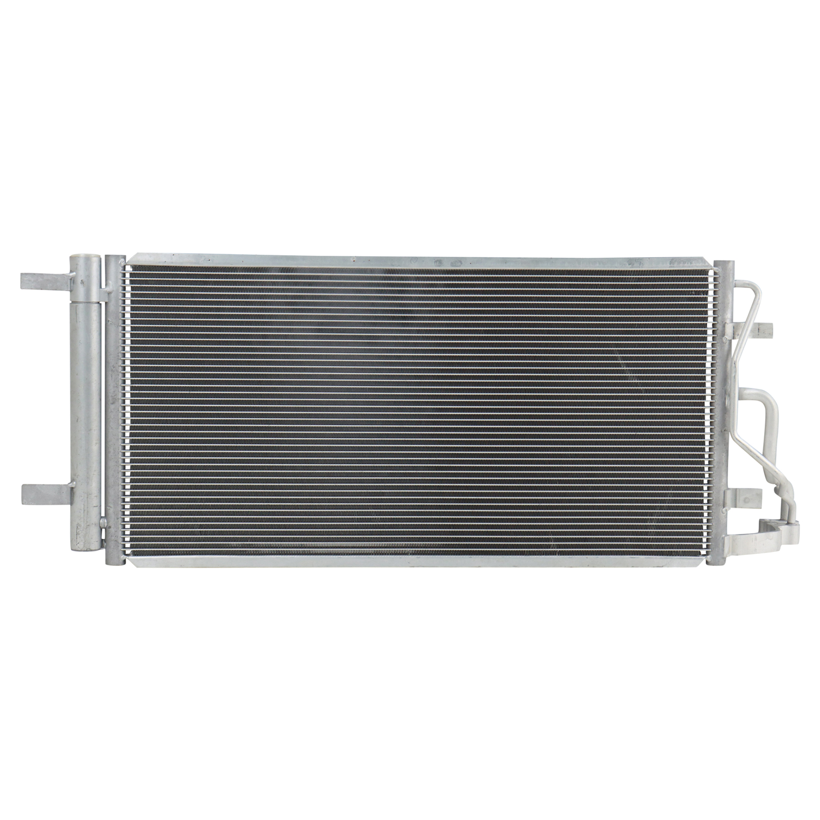 TRQ A/C Condenser and Receiver Drier Assembly Compatible with 2017-18 Hyundai Elantra Sport and Eco