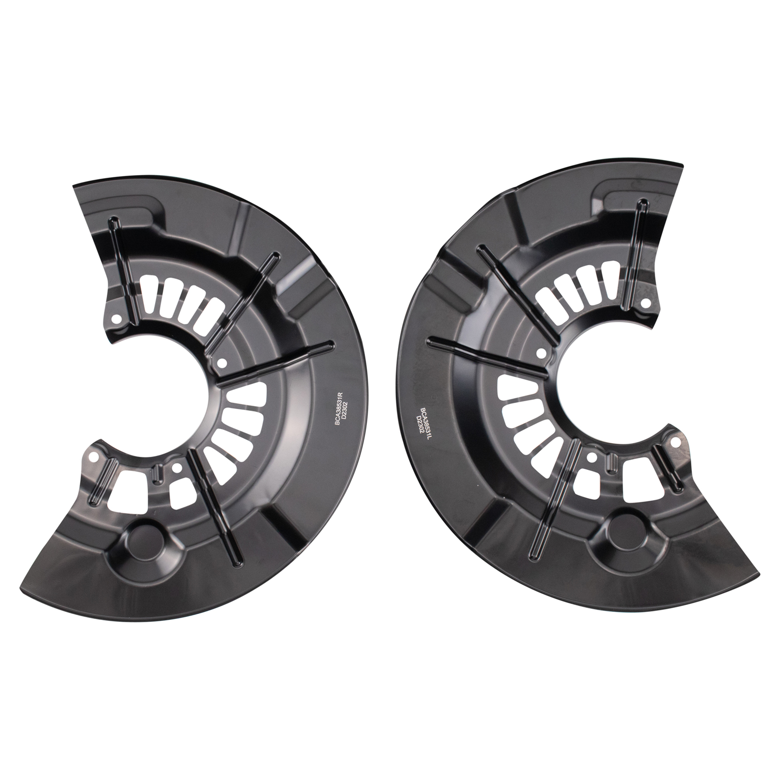 TRQ Front Brake Dust Shield Set Compatible with 2012-2016 Toyota Avalon Camry ES300h ES350