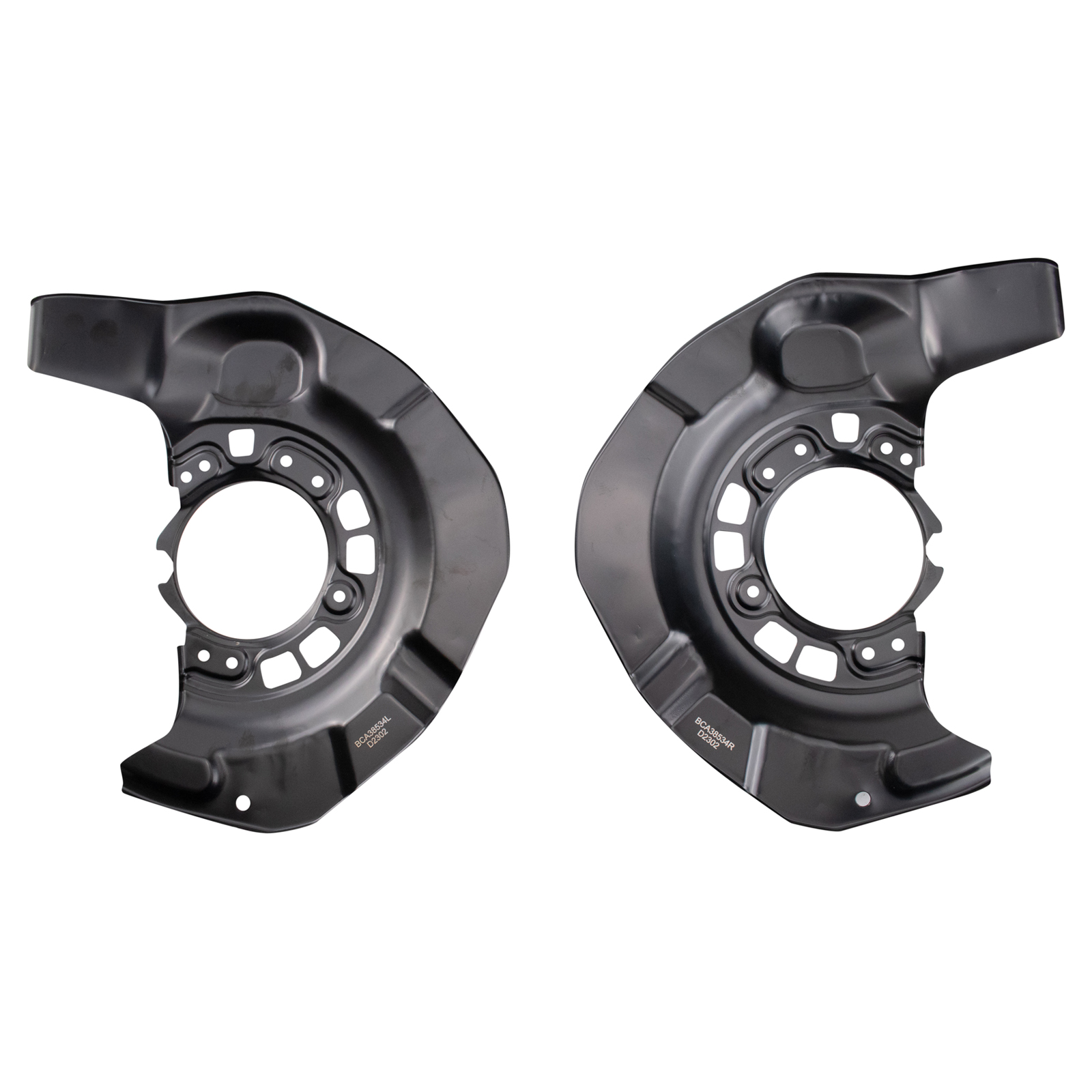 TRQ Front Brake Dust Shield Set Compatible with 2004-2009 Lexus RX 06-07 Toyota Highlander