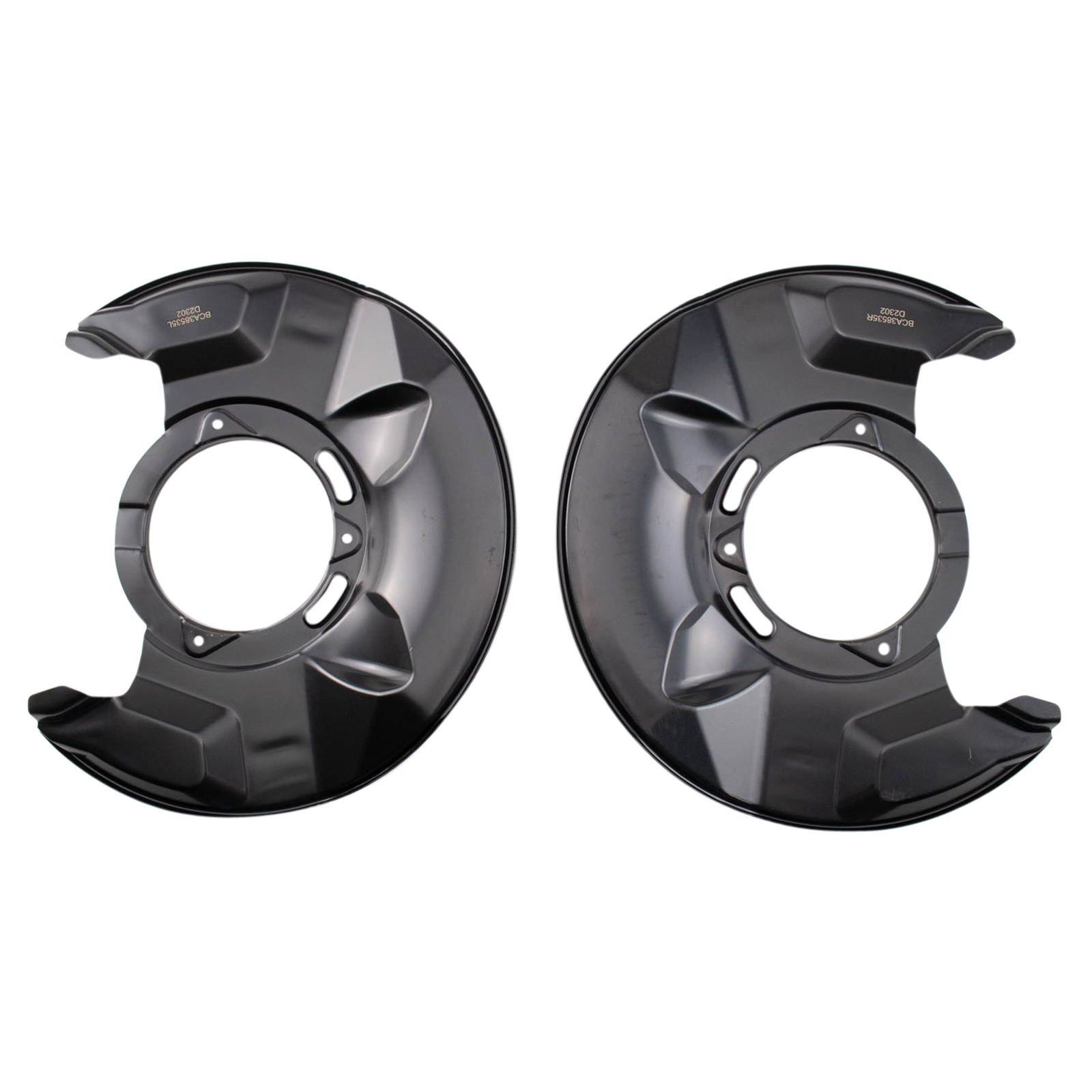 TRQ Front Brake Dust Shield Set Compatible with 2014-2017 Honda Accord