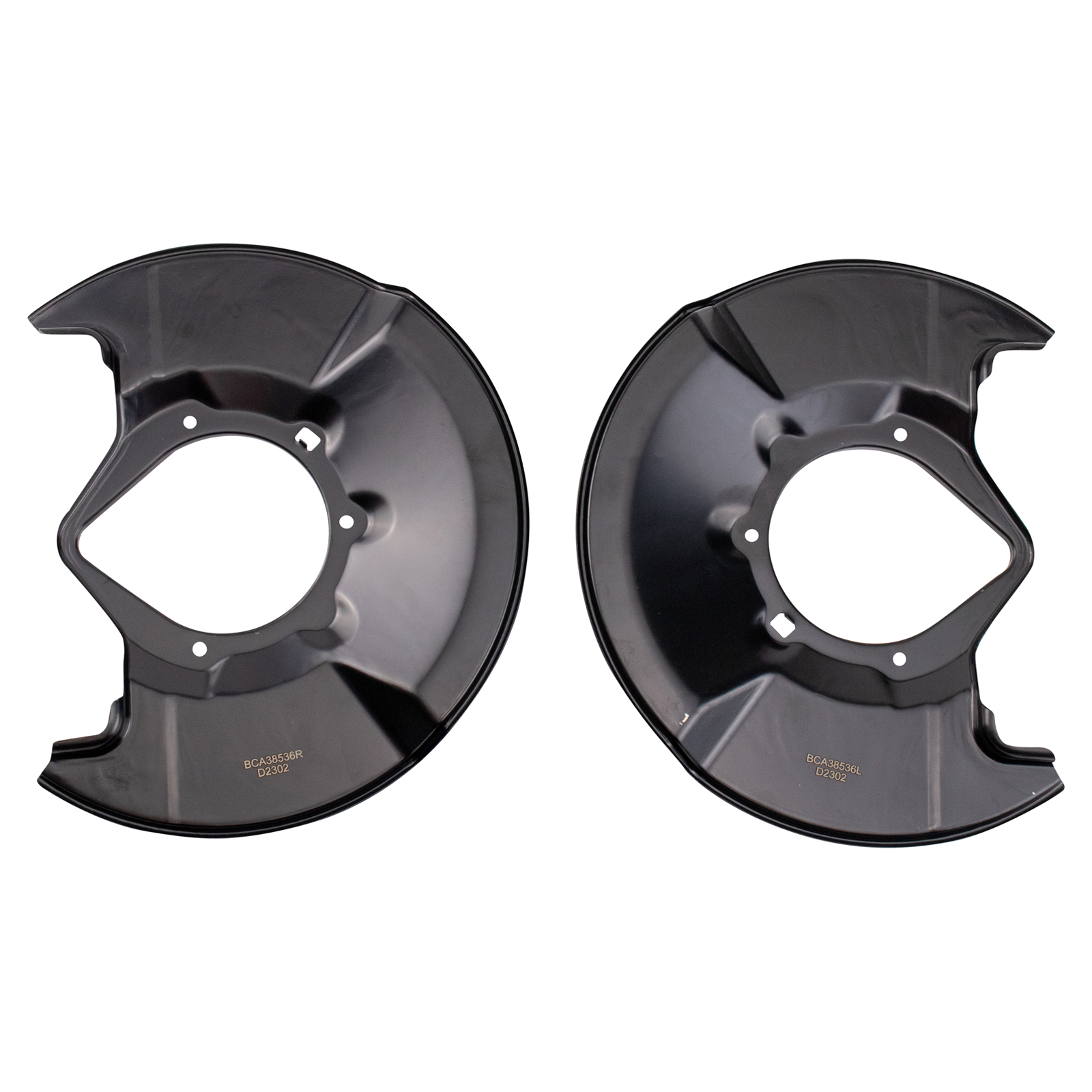 TRQ Front Brake Dust Shield Set Compatible with 2006-2011 Honda Civic