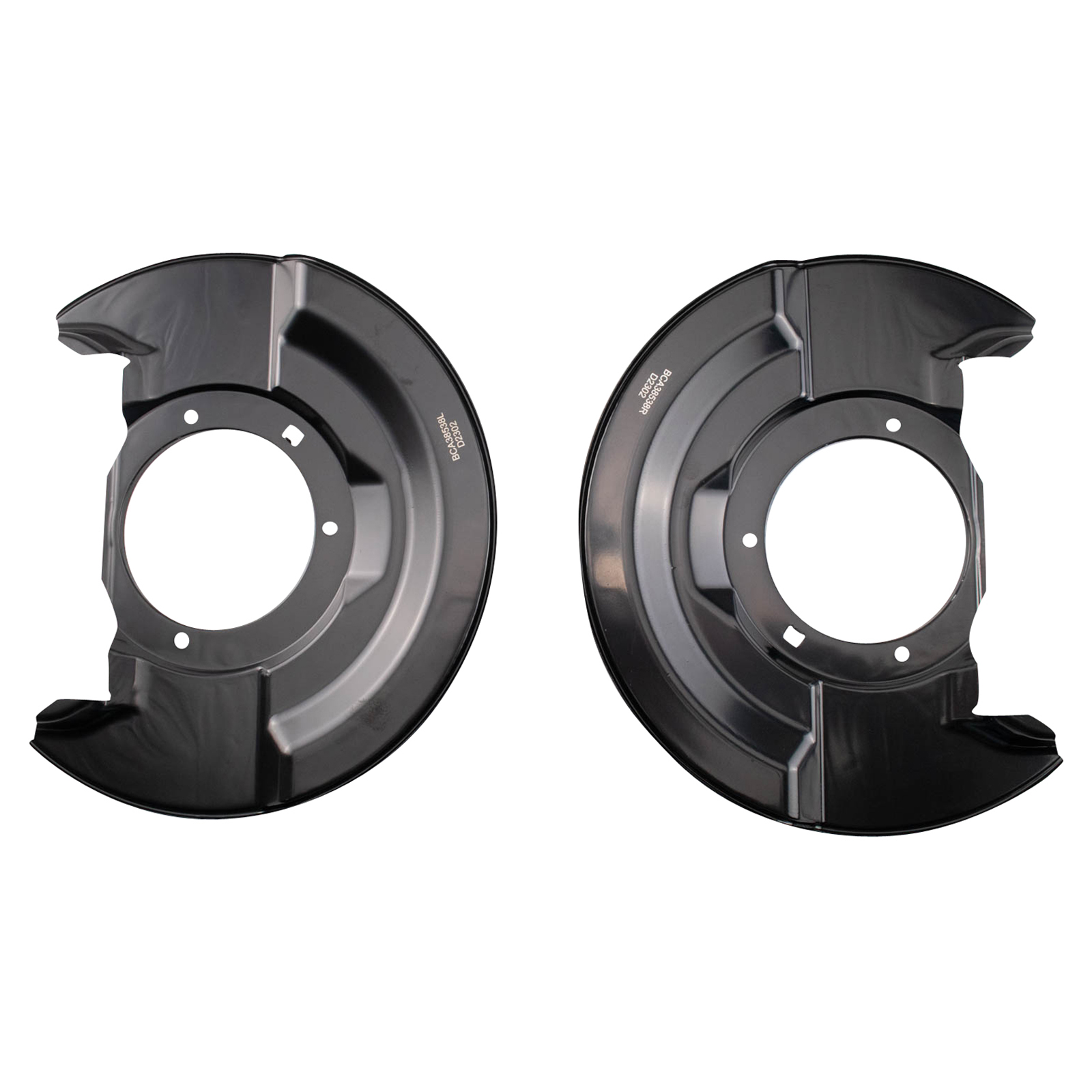 TRQ Front Brake Dust Shield Set Compatible with 2003-2007 Honda Accord