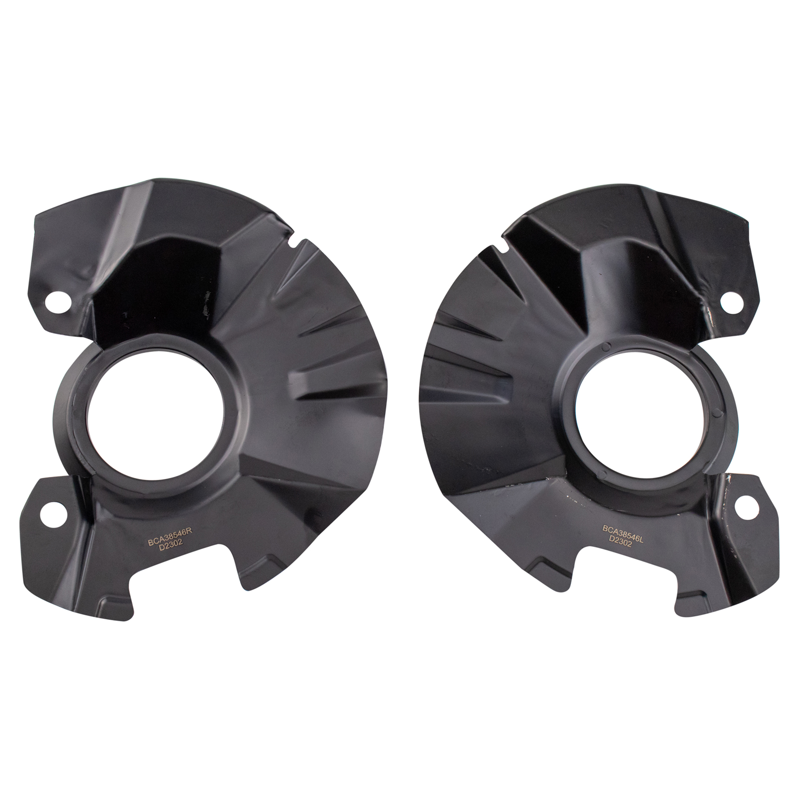TRQ Front Brake Dust Shield Set Compatible with 2005-2011 Hyundai Accent