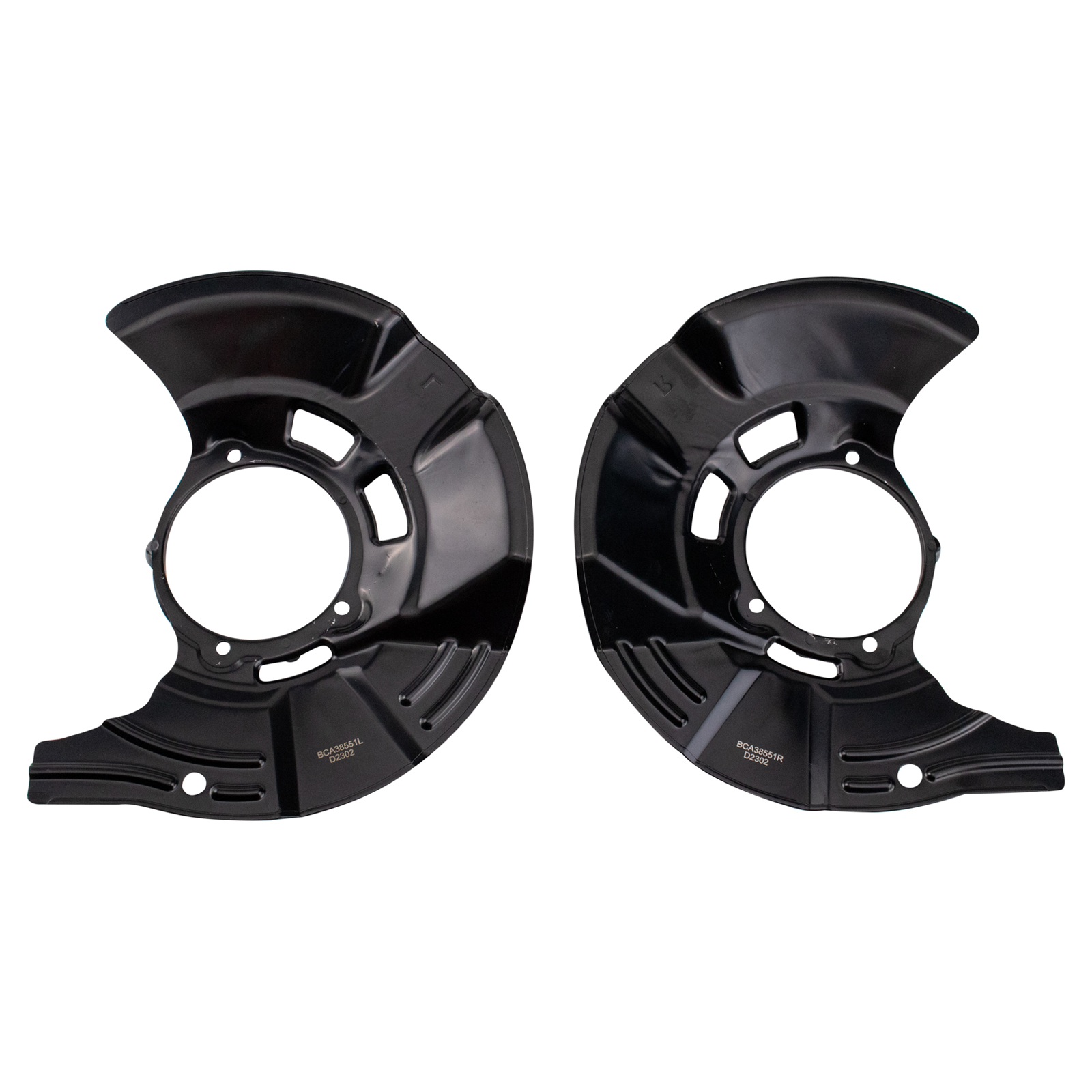TRQ Front Brake Dust Shield Set Compatible with 2011-2016 Hyundai Azera