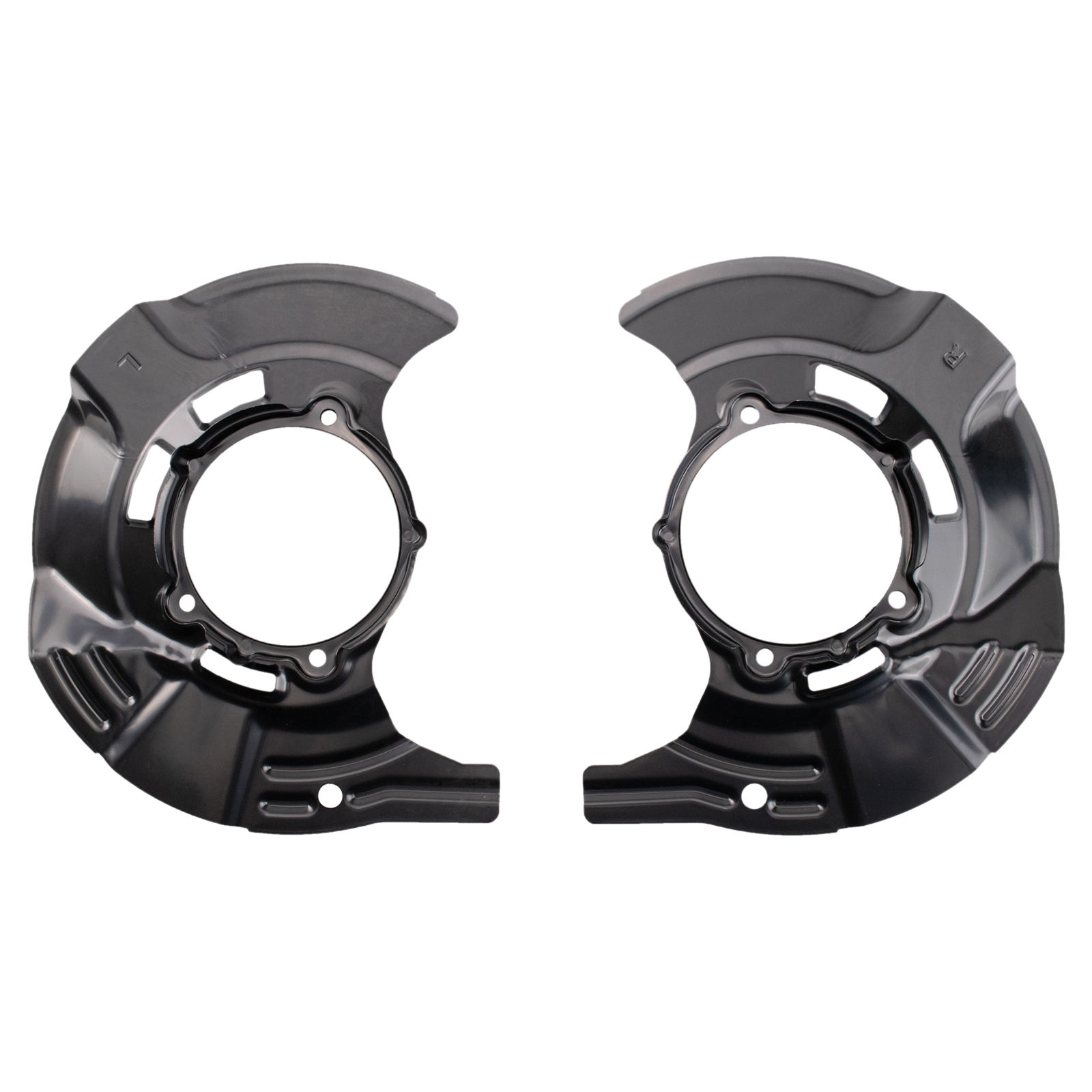 TRQ Front Brake Dust Shield Set Compatible with 2009-2015 Hyundai Sonata 11-15 Kia Optima