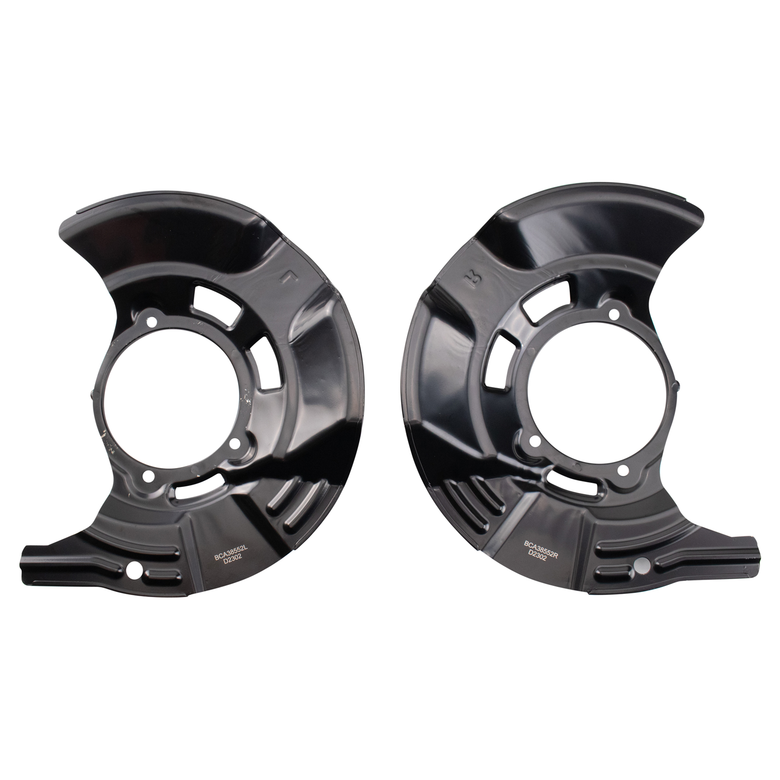 TRQ Front Brake Dust Shield Set Compatible with 2009-2015 Hyundai Sonata 11-15 Kia Optima