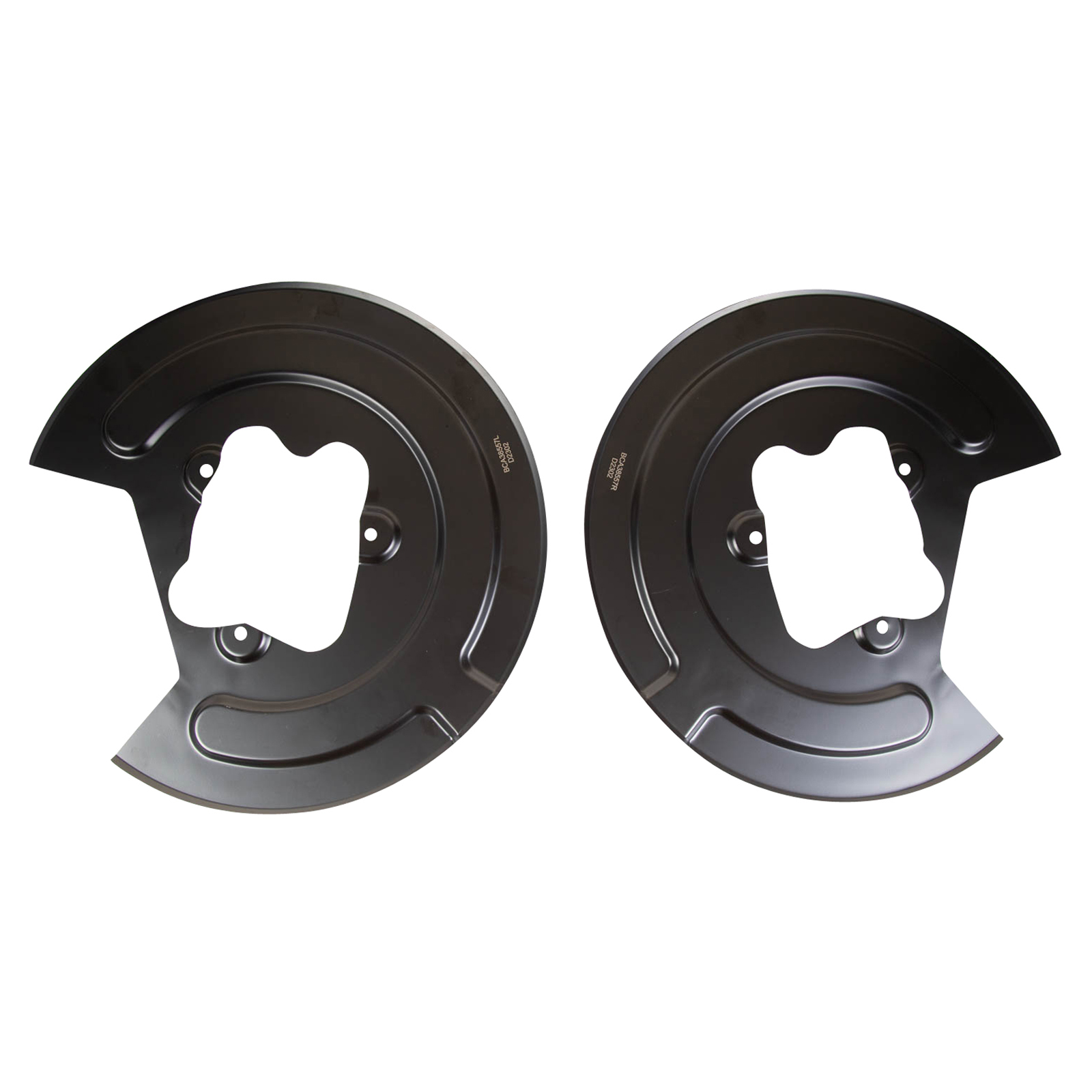 TRQ Rear Brake Dust Shield Set Compatible with 2013-2019 Ford 2013-2019 Lincoln