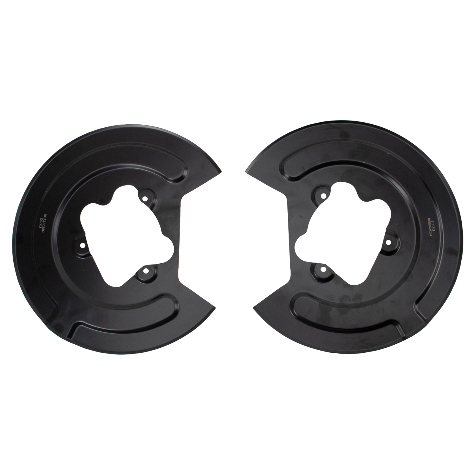 TRQ Brake Dust Shield Set Compatible with 2013-2019 Ford Explorer Flex Taurus 13-16 MKS MKT