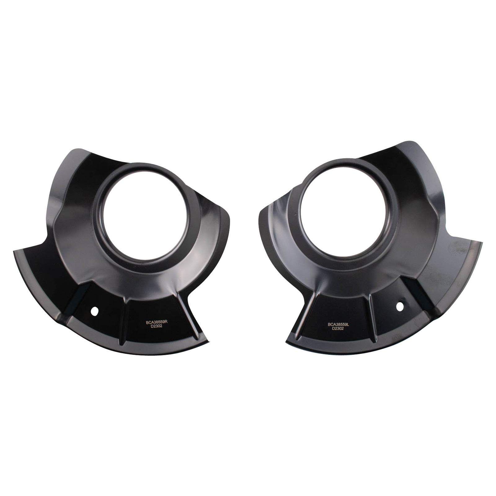 TRQ Front Brake Dust Shield Set Compatible with 2011-2014 Ford Edge