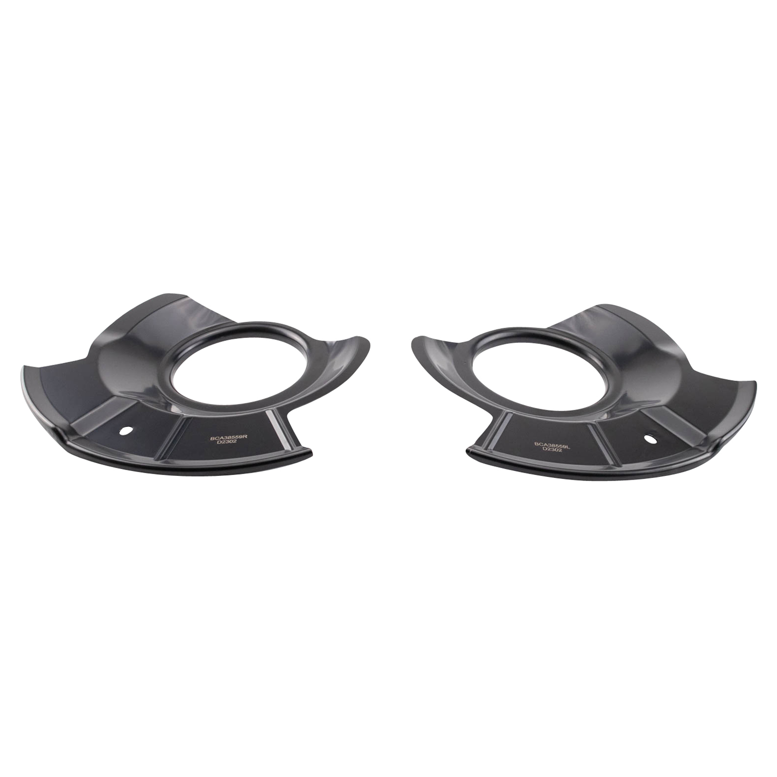 TRQ Front Brake Dust Shield Set Compatible with 2011-2014 Ford Edge