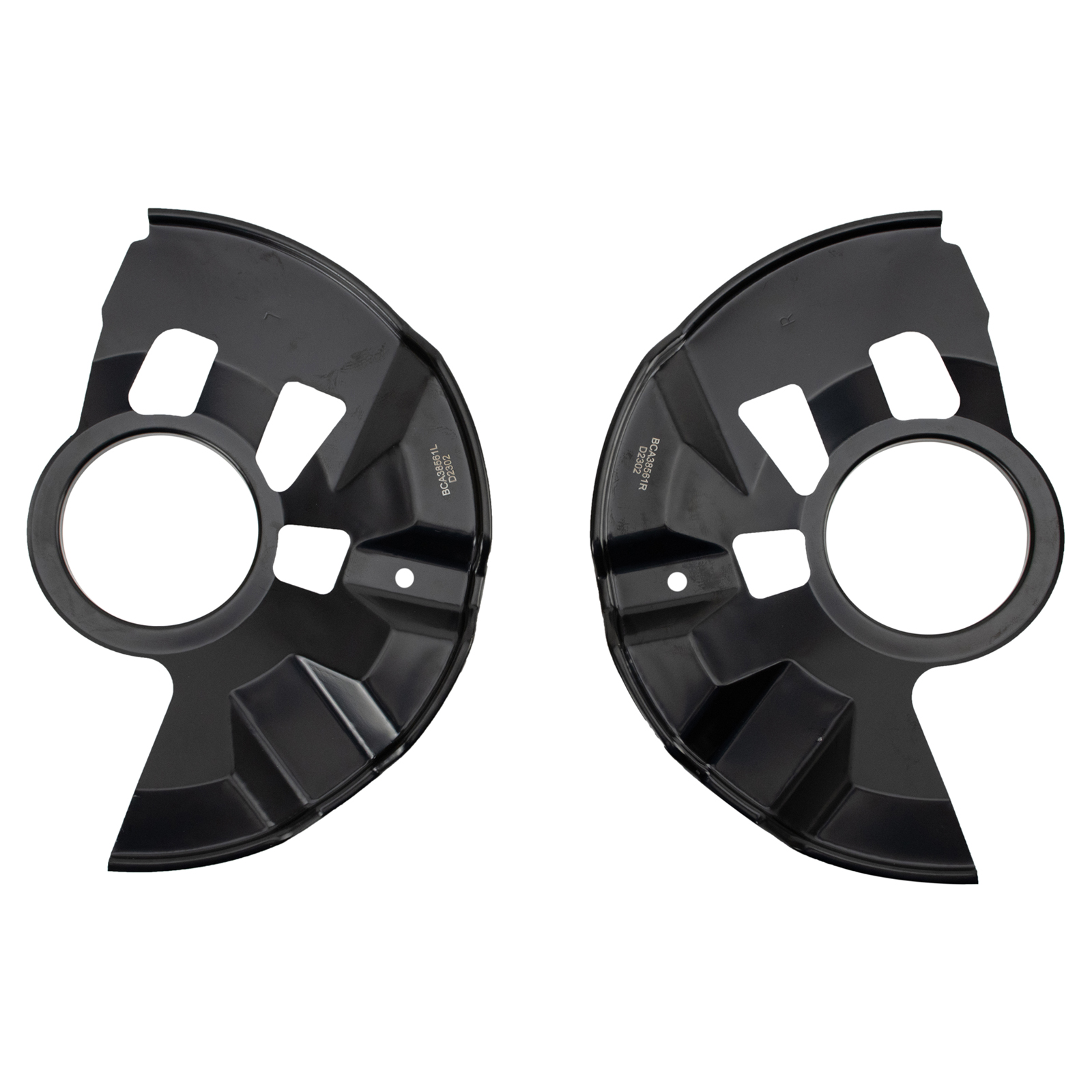 TRQ Front Brake Dust Shield Set Compatible with 2006-2012 Ford Fusion MKZ Milan
