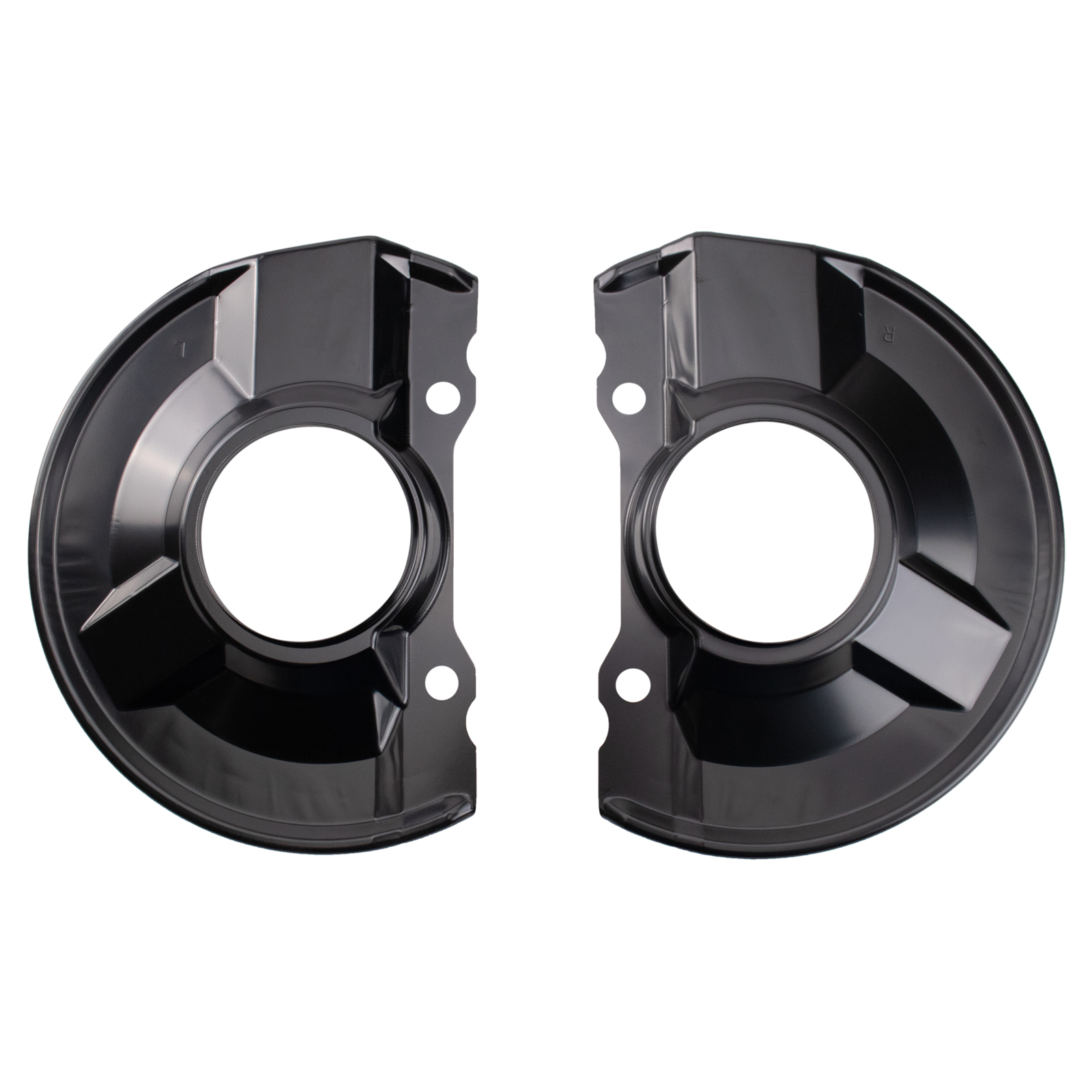 TRQ Front Brake Dust Shield Set Compatible with 2015-2017 Jeep Compass Patriot