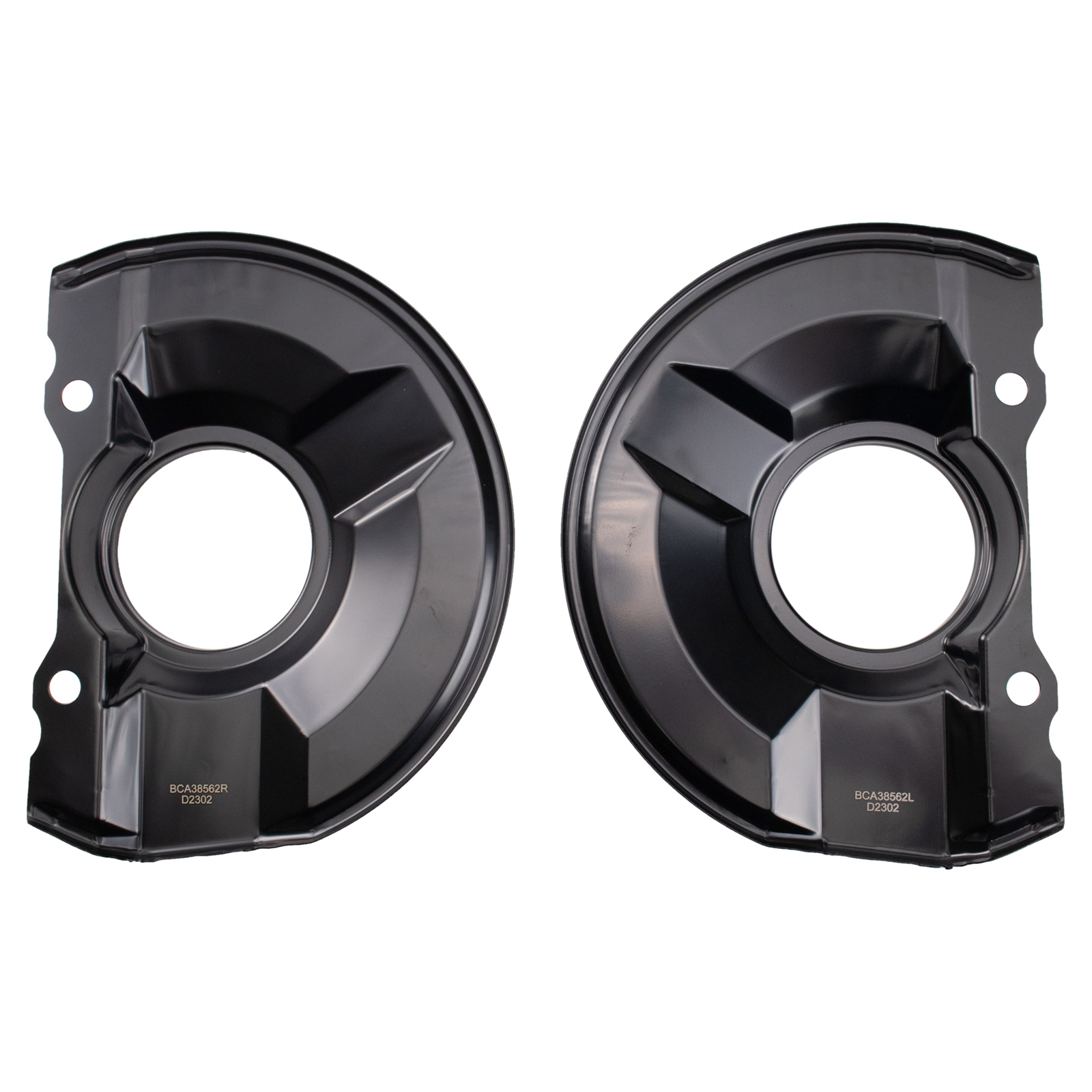 TRQ Front Brake Dust Shield Set Compatible with 2015-2017 Jeep Compass Patriot