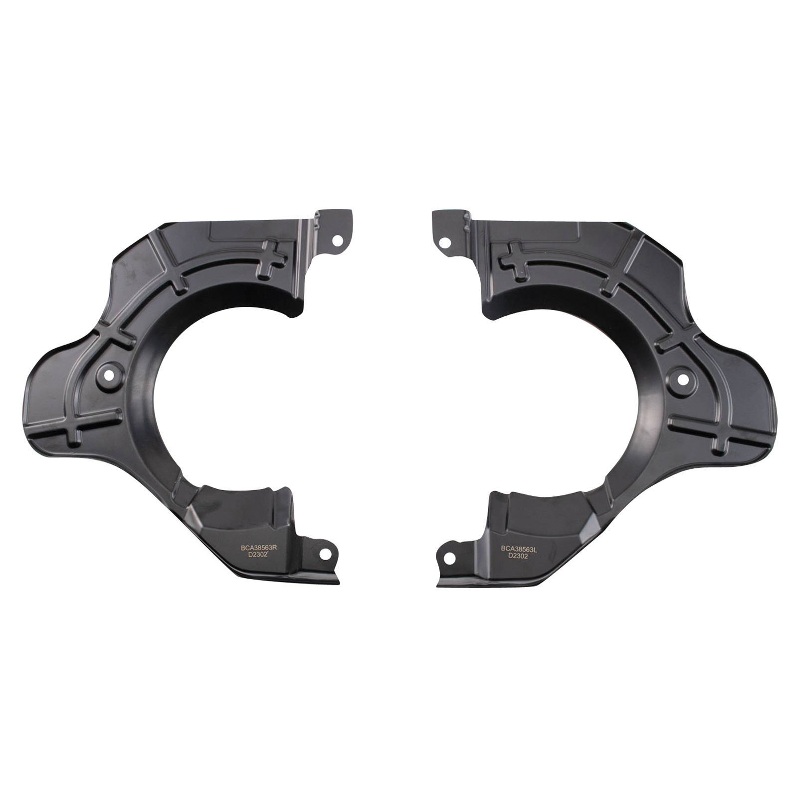 TRQ Front Brake Dust Shield Set Compatible with 2014-2022 Ram ProMaster 1500 2500 3500