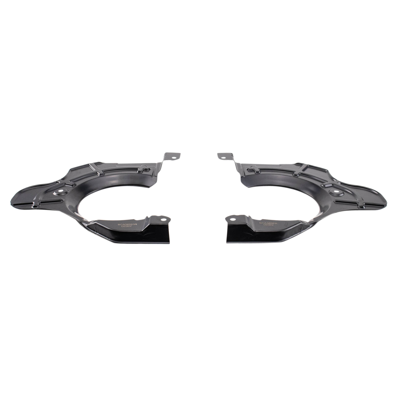 TRQ Front Brake Dust Shield Set Compatible with 2014-2022 Ram ProMaster 1500 2500 3500