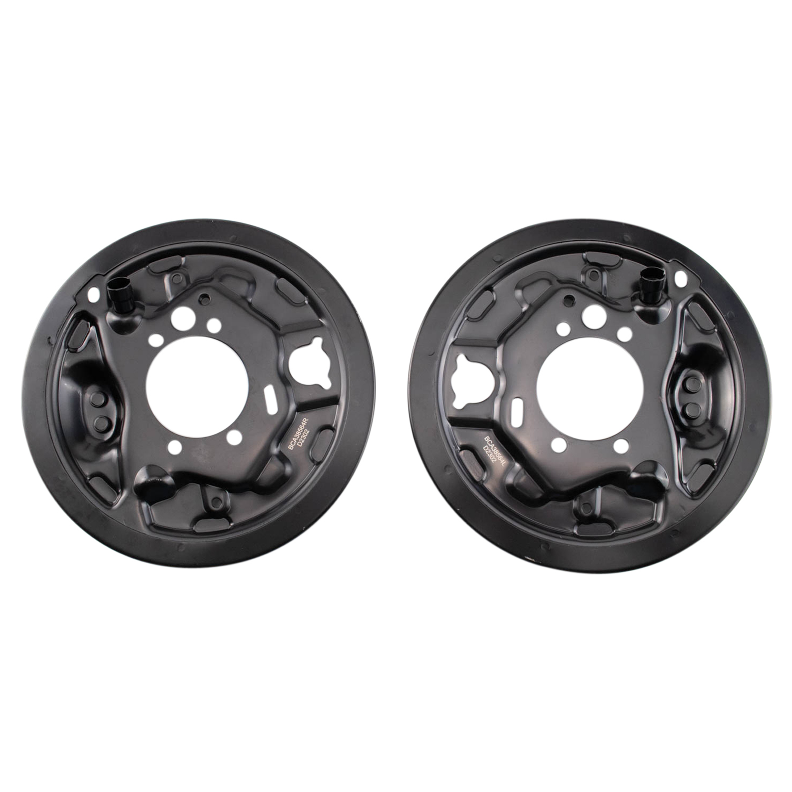 TRQ Rear Brake Rotor Backing Plate Compatible with 1998-2008 Subaru Forester 97-03 Impreza