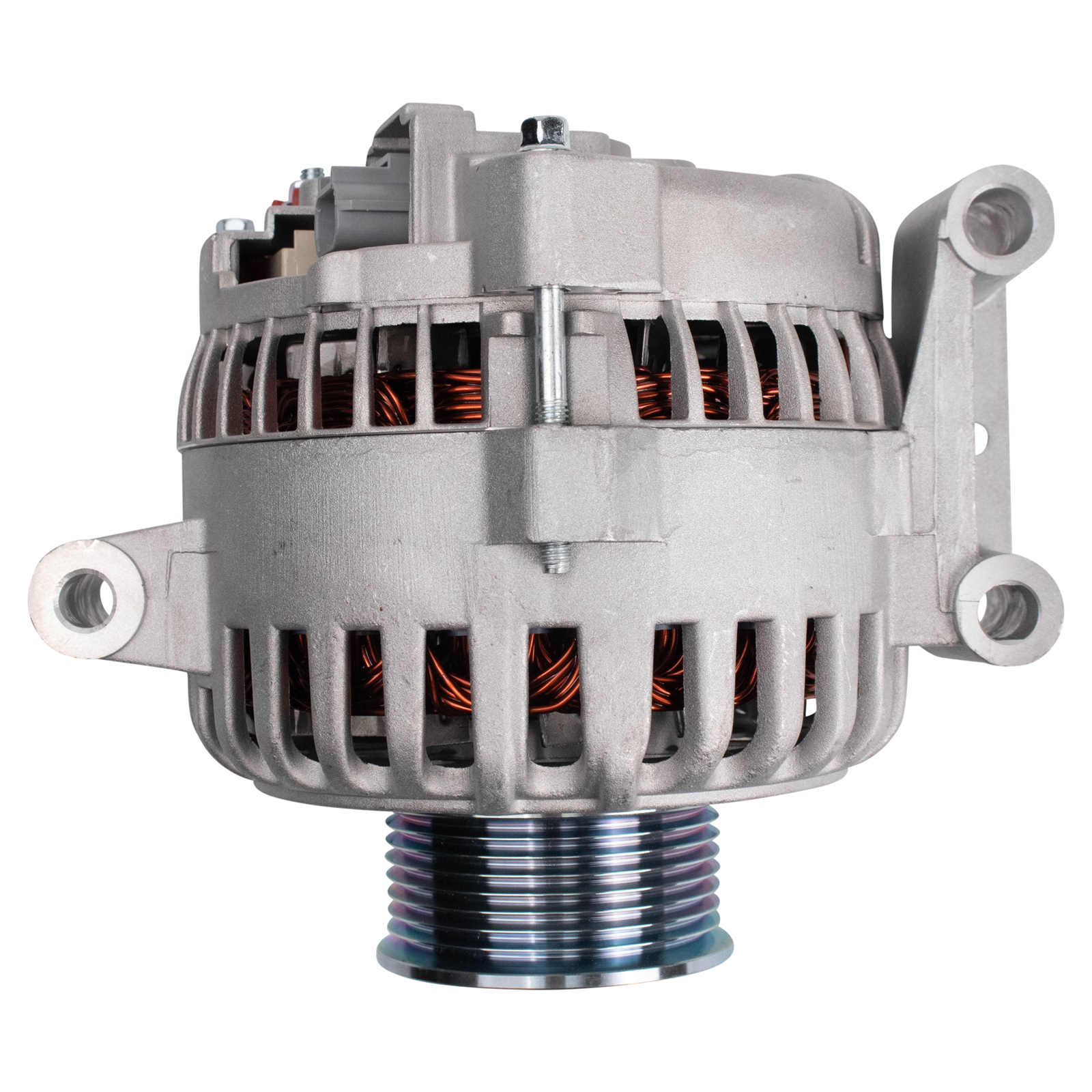 TRQ Upper Alternator Compatible with 2005-2007 Ford F-250/F-350/F-450 Super Duty F-550 Super Duty