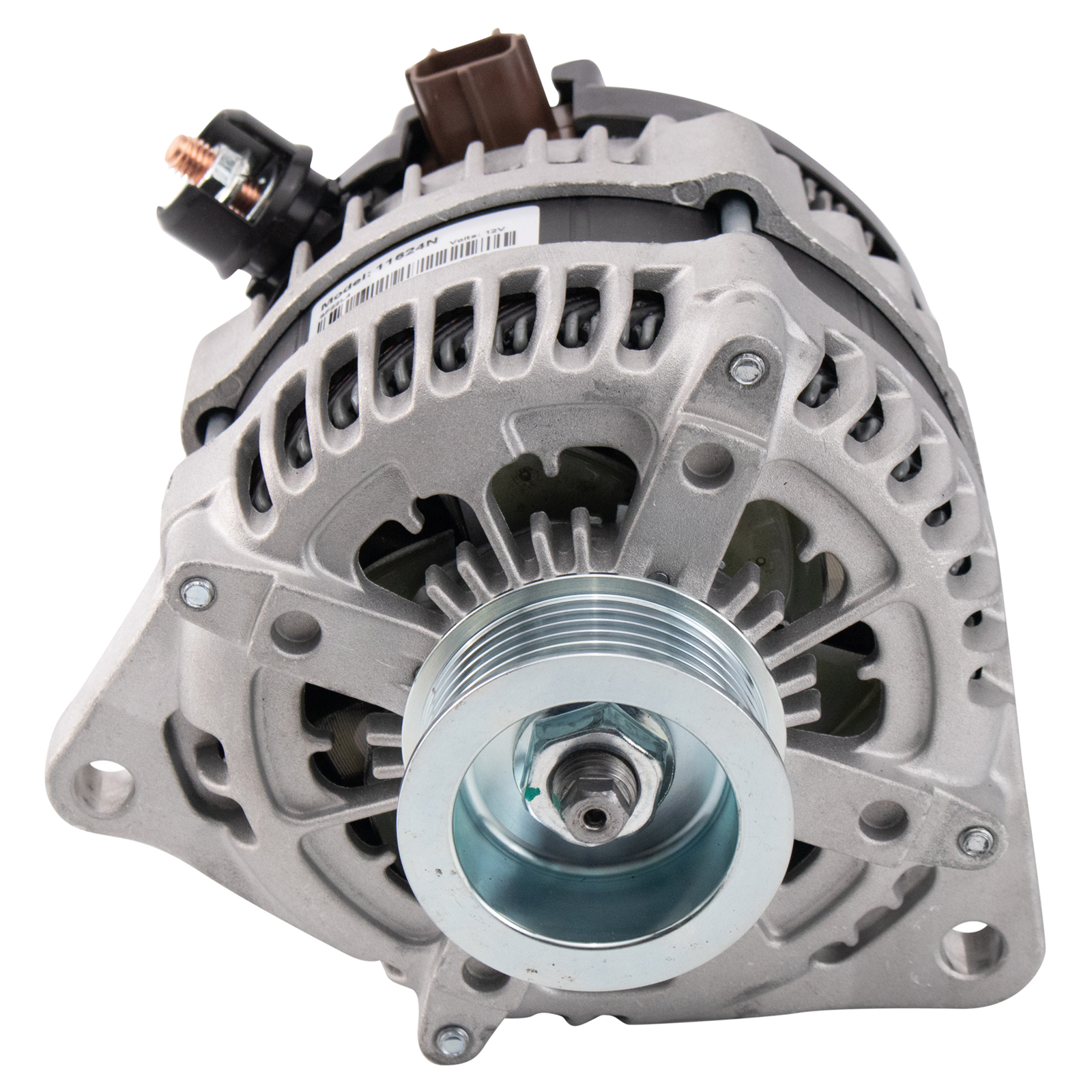 TRQ Alternator Compatible with 2012-14 Ford F150 V6 3.7L with 200 Amp Alternator Option, 2012-14 F150 V6 3.5L with 200 Amp Alternator Option, 2015-17 F150 V6 3.5L WITHOUT AC Power Outlet