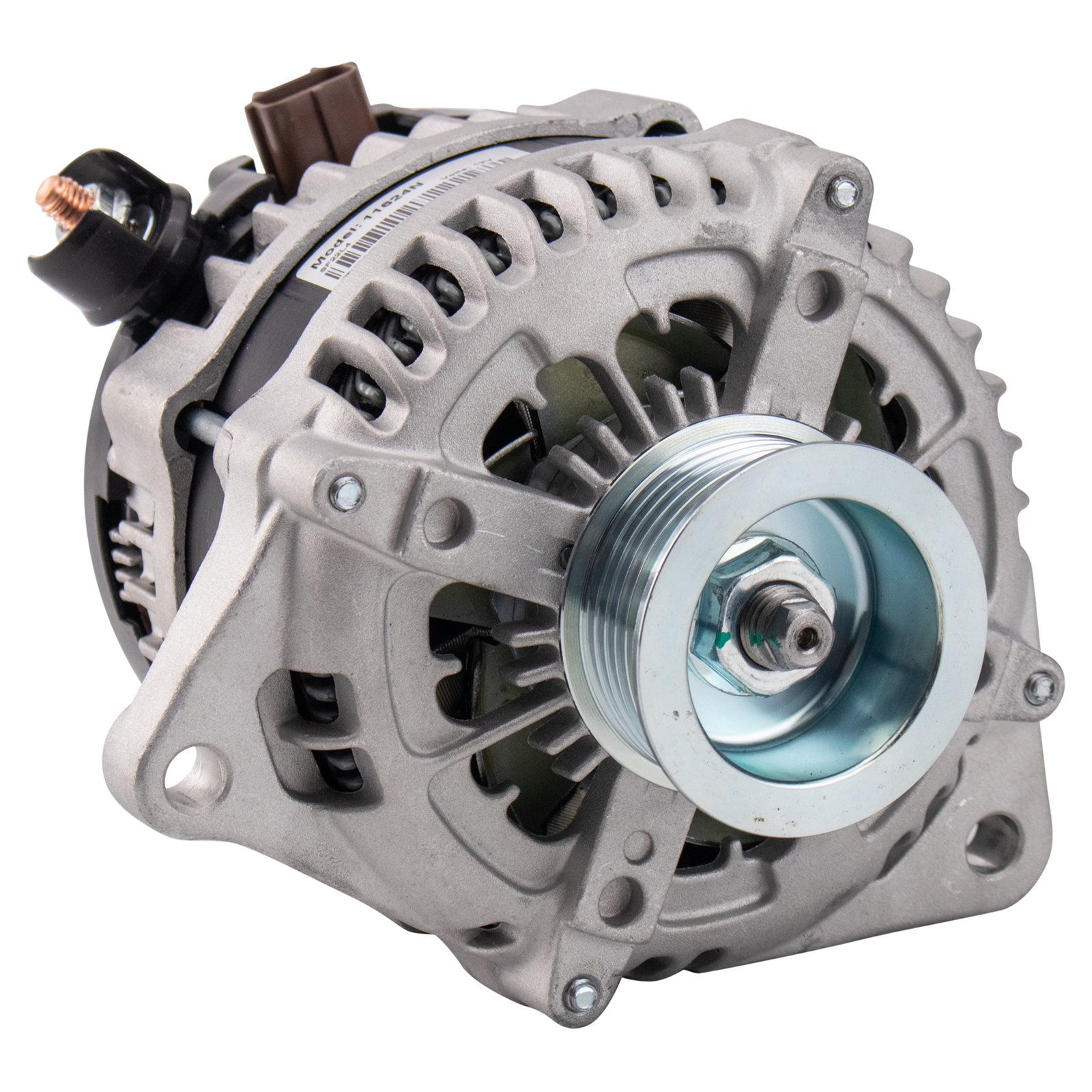 TRQ Alternator Compatible with 2012-14 Ford F150 V6 3.7L with 200 Amp Alternator Option, 2012-14 F150 V6 3.5L with 200 Amp Alternator Option, 2015-17 F150 V6 3.5L WITHOUT AC Power Outlet
