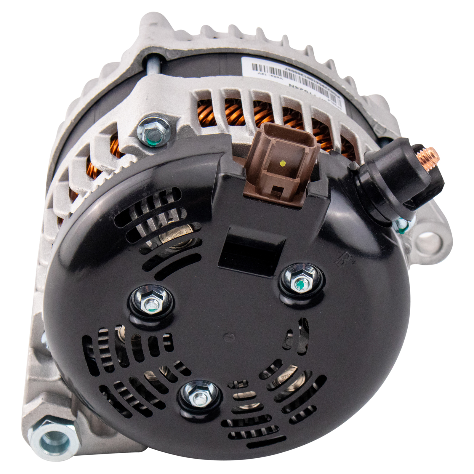 TRQ Alternator Compatible with 2012-14 Ford F150 V6 3.7L with 200 Amp Alternator Option, 2012-14 F150 V6 3.5L with 200 Amp Alternator Option, 2015-17 F150 V6 3.5L WITHOUT AC Power Outlet