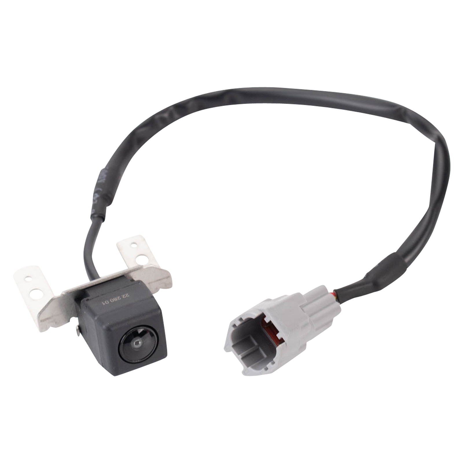 TRQ Rear View Camera Park Assist Camera Black Plastic 130 deg View Angle Compatible with 2011-2012 Hyundai Sonata