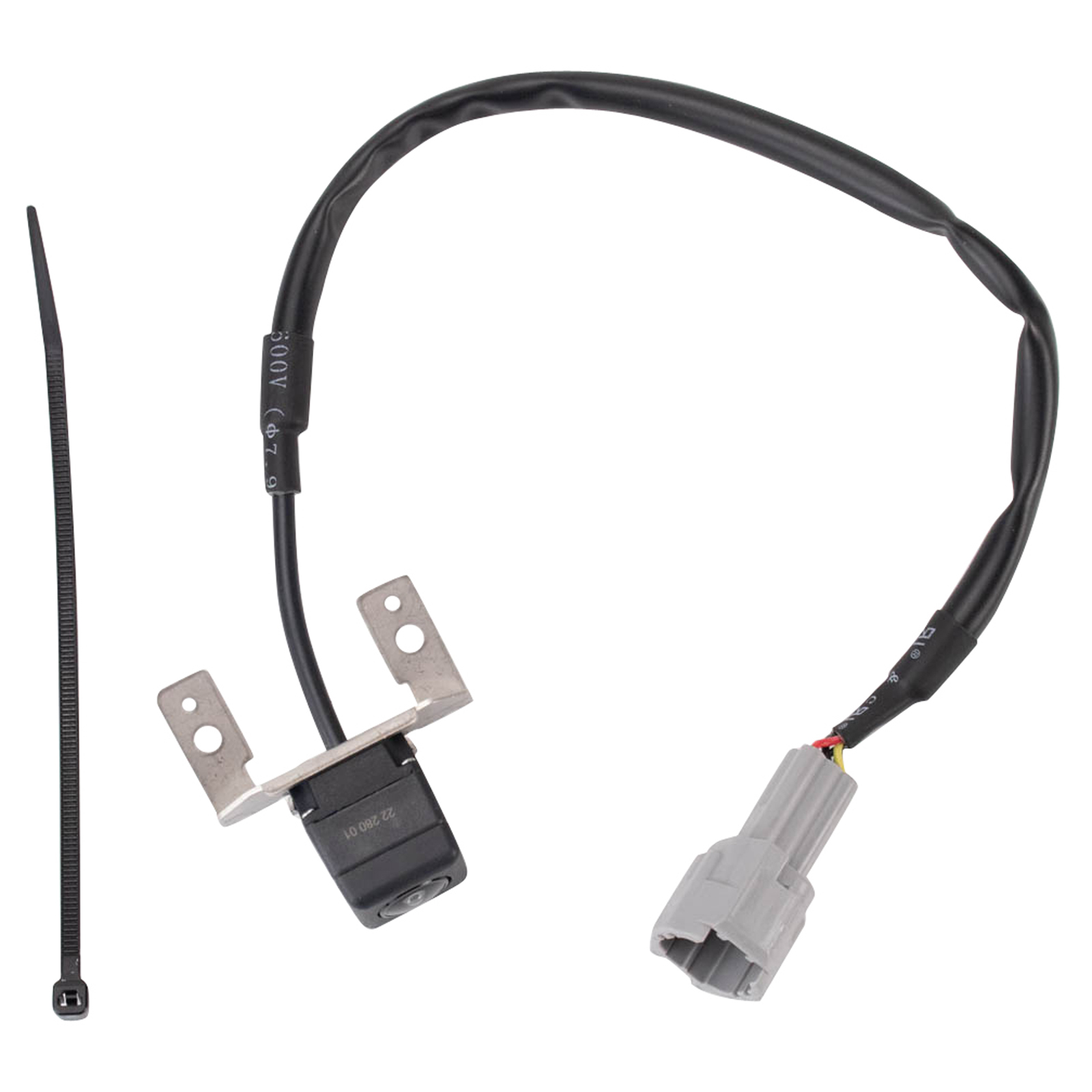 TRQ Rear View Camera Park Assist Camera Black Plastic 130 deg View Angle Compatible with 2011-2012 Hyundai Sonata
