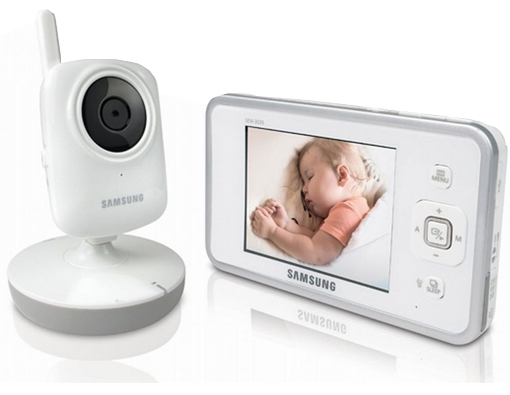 Samsung Secure View Baby Monitor with 3.5″ Display, 2x Digital Zoom, Two-Way Intercom, and Night Vision! for $99.99