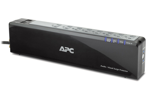 APC Audio/Video Power-Saving Surge Protector w/ 8 Outlets, LED Indicators, and Phone/Network/Coax Protection! for $19.99 APC Audio/Video Power-Saving Surge Protector w/ 8 Outlets, LED Indicators, and Phone/Network/Coax Protection! for $19.99