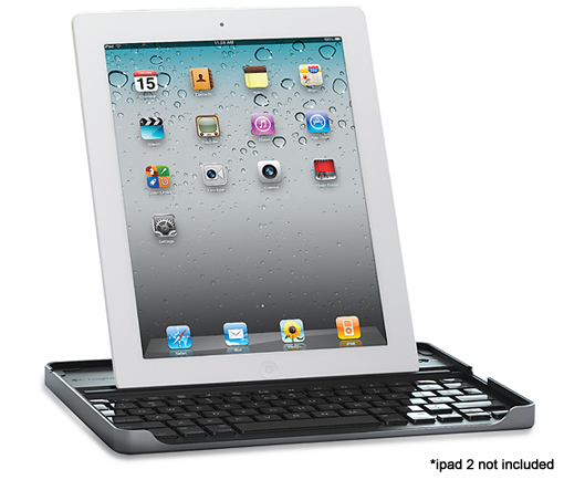  Logitech iPad 2 Keyboard & Carry Cas with Bluetooth, Aluminum Frame and Shortcut Keys(Refurbished)