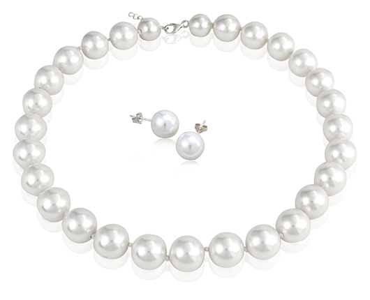 14mm Shell Pearl Set