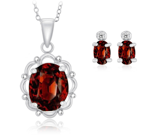 6.50 Ct Garnet Set
