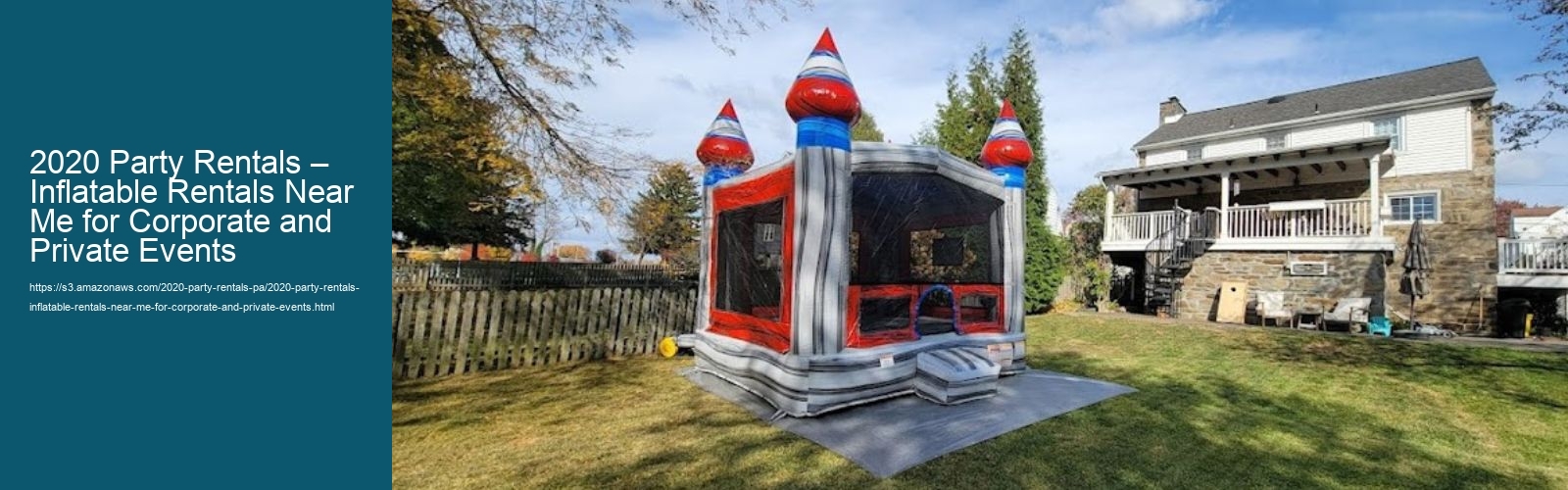 2020 Party Rentals is the leading source for quality party rentals