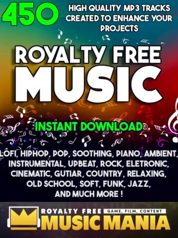 450 Royalty Free Music Library