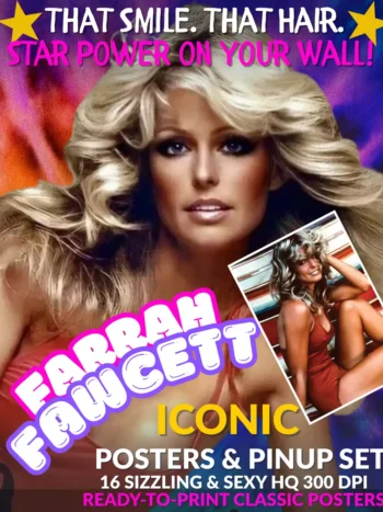 Farrah Fawcett Posters & Pinup Set