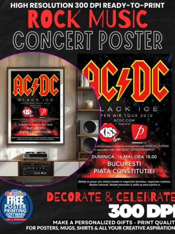 Acdc 11 Music Rock Concert Poster Wall Art