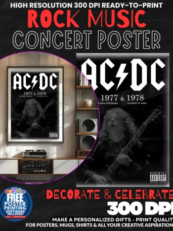 Acdc 12 Music Rock Concert Poster Wall Art