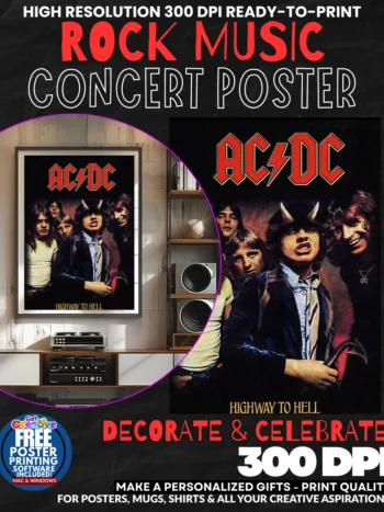 Acdc 14 Music Rock Concert Poster Wall Art