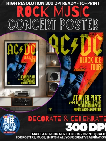 Acdc 15 Music Rock Concert Poster Wall Art