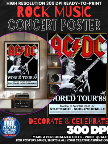 Acdc 16 Music Rock Concert Poster Wall Art