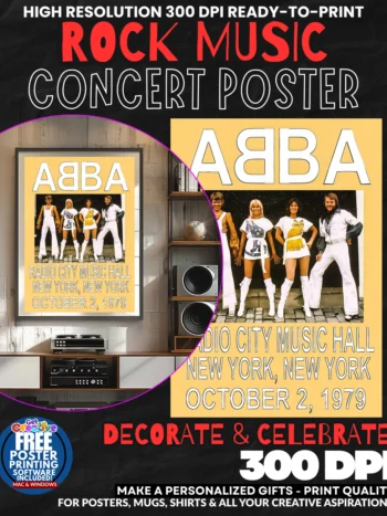 Abba 1 Music Rock Concert Poster Wall Art
