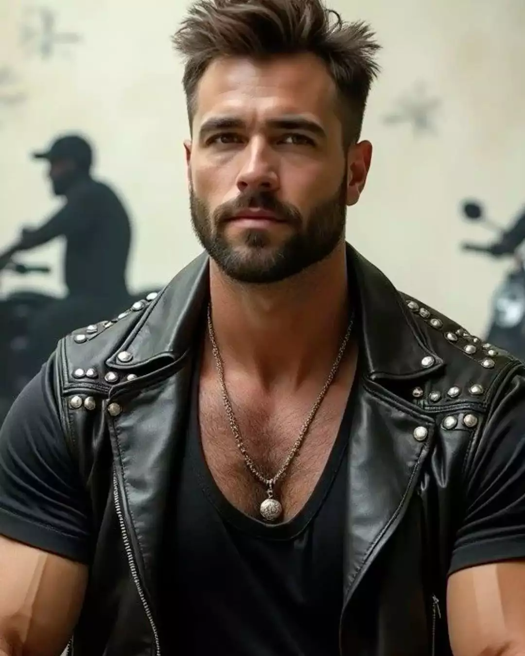 beard leather man
