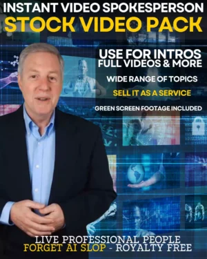 Instant Video Spokesperson - Stock Video Pack