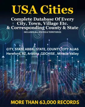 USA Cities Complete Database