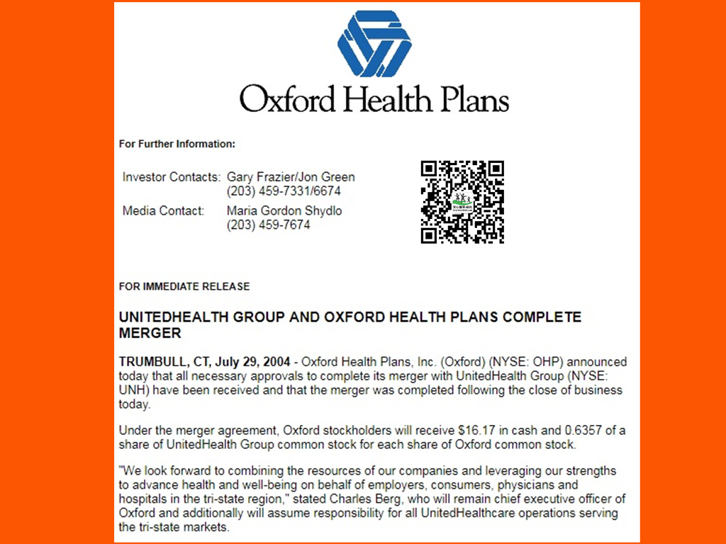 Oxford Health Insurance 2019 Audit Updates &amp; Review w BBB