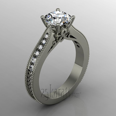 Alternate view of Diamond Engagement Ring To Match Customer's Wedding Band