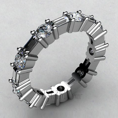 Alternate view of Multi-Shape Diamond Eternity Ring