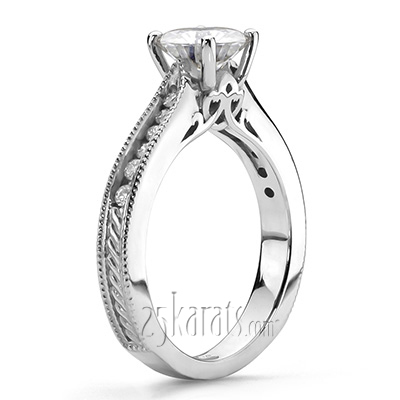 Alternate view of Diamond Engagement Ring To Match Customer's Wedding Band