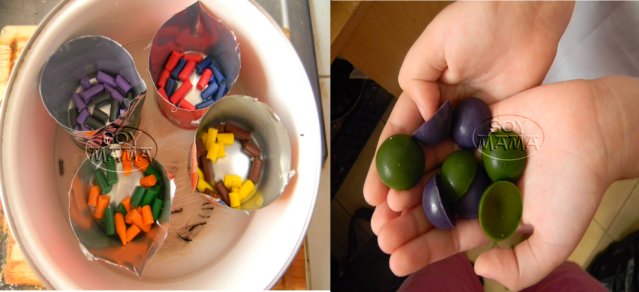 Reciclando crayolas