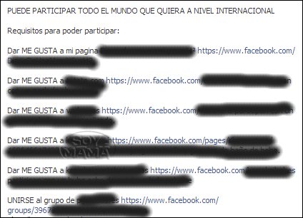 Sorteo con Infraccion a los reglamentos de Facebook 1