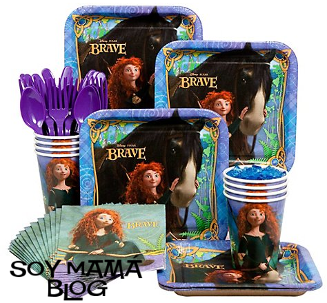 Cubiertos platos y servilletas Princesa Valiente